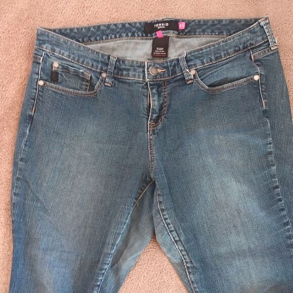 Torrid Denim Straight Leg Jeans. Coastal Cowgirl, Normcore, Denim - Picture 4 of 11